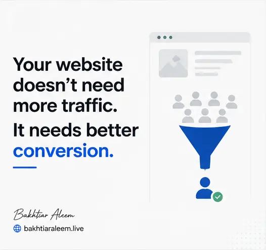 Your Website Doesn’t Have a Traffic Problem… It Has a Conversion Problem.